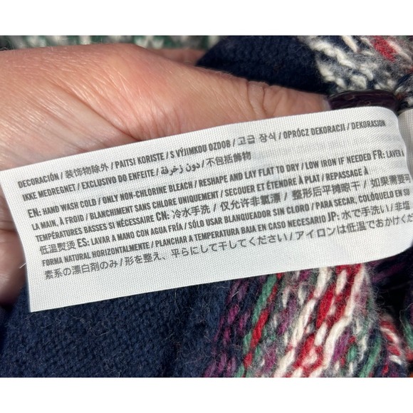 VTG Y2K Abercrombie Fitch Fair Isle Cardigan Sweater Men's M Merino Wool Blend - Picture 9 of 14